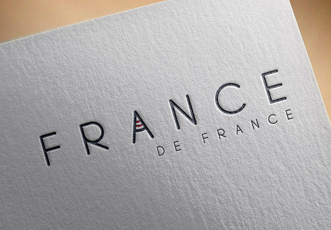 Logo France de France - Réalisé par Emilie Le Béhérec Prima (Graphiste freelance web et print)
