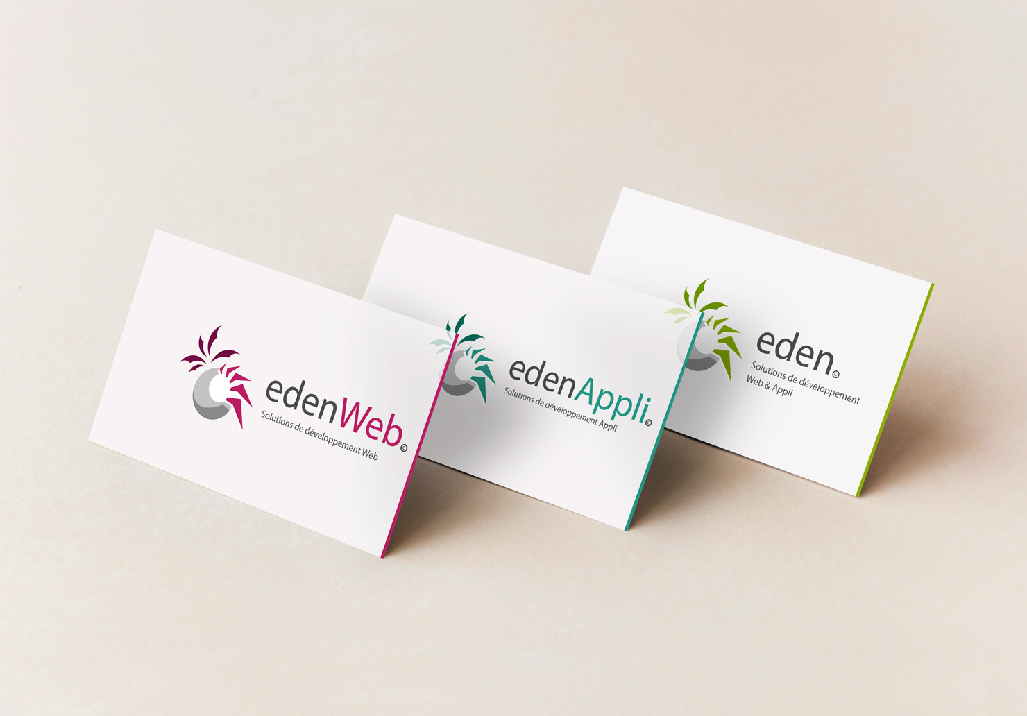 Logos EdenWeb - Création de logos par Emilie Le Béhérec Prima - Graphiste Freelance depuis 2009